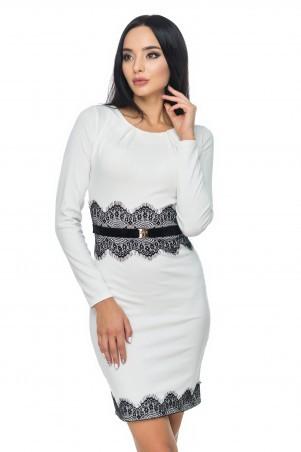 WHITE WOMEN DRESS WITH BLACK ABAGUR GEPUR # 66