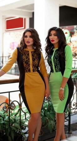 FASHION  WOMEN GREEN DRESS WITH GEPUR # 131