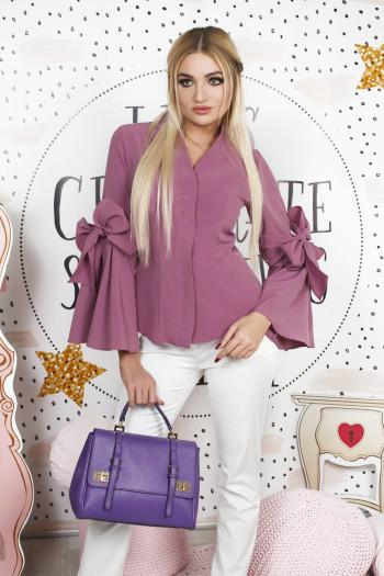  PURPLE FASHION DESIGNER WOMEN BLOUSE 
