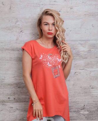 SUMMER ORANGE FASHION WOMEN TOP 