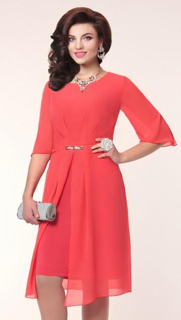 RED SHIFFON COCKTAIL WOMEN DRESS # 56