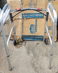 McKesson Folding Walker 350 lbs. Weight Capacity, Silver ***