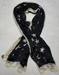 JOHN GALLIANO VINTAGE NEWS PAPER SCARF SILK MADE IN ITALY ***