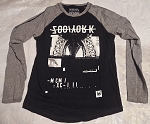 ZOO YORK BLACK UNISEX KIDS TOP 