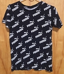 PUMA BLACK LOGO BOYS TOP 