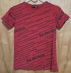 RED BALENCIAGA UNISEX KIDS TOP PRE OWNED ***