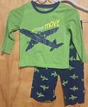 GREEN BOYS PAJAMA AEROPLANE 