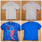 BUNDLE BOYS FASHION TOPS SPIDER MAN AND EDDIE BAUER 