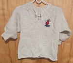 HANDMADE KNITTING SWEATER MIAMI HEAT 3/4Y 