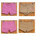 BUNDLE BABY PHAT AND CARTER'S DESIGNER FASHION GIRL SHORTS 