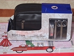KENNETH COLE REACTION TRAVEL BAG AND MANICURE GIFT SET 