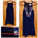AS U WISH BLUE SUMMER FASHION WOMEN DRESS