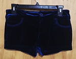 PRINCESS VERA WANG BLUE VELOUR FASHION SHORT 