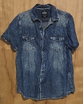 X RAY JEANS BLUE MEN'S SHIRT 