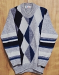 SUPER LAND DESIGN COLLECTION MOHAIR KNITTING MEN'S SWEATER 