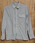STRIPED VINTAGE GRAY MEN'S SHIRT 