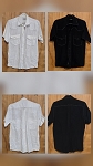 PAZZO BLACK OR WHITE MEN'S SHIRT 