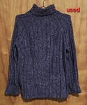 MARINO WOOL BANANA REPUBLIC GRAY CREWNECK MEN'S SWEATER 
