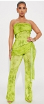 FASHION NOVA GREEN WOMEN SUIT 