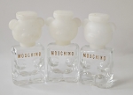BUNDLE 3 MINI MOSCHINO BEAR EMPTY PARFUM BOTTLES 