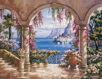 Floral Patio Wall Mural