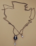 MCQUEEN STYLE SPIDER CRYSTAL PENDANT NECKLACE 