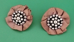 CANDIE'S BY BRITNEY SPEARS PINK FLOWER STUD EARRINGS