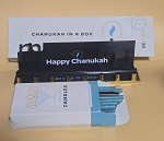 CHANUKAH IN A BOX MENORAH WITH CANDLES