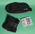 NEW QATAR AIRWAYS AMENITY / COMFORT KIT BUNDLE: SLEEP MASK, SOCKS, & EARPLUGS 