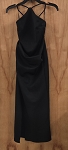 ASOS BLACK HALTER NECK MAXI DRESS OPEN BACK 