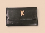 VINTAGE PALOMA PICASSO BLACK LEATHER 6 KEY HOLDER CASE WALLET MADE IN ITALY 