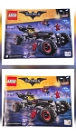 LEGO BATMAN MOVIE INSTRUCTION MANUAL BOOK ONLY - SET 70905 THE BATMOBILE 2 BOOKS