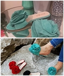 Summer Flat shoes turquoise 62