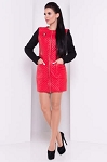 WOMEN RED FASHION DESIGNER WOOL COAT CHAN