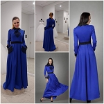 BLUE EVENING DRESS # 93