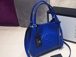 Bag blue natural leather 