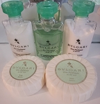 BVLGARI Green Tea Travel Set Shampoo & Shower Gel, Conditioner, Lotion & Soap 