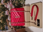 MIDI FASHION RED LEATHER YSL BAG