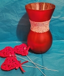Red Vase
