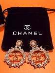CHANEL PEARL AND CRYSTAL EARRINGS  AUTHENTIC FULL SET 