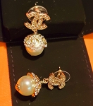 Sold out Pearls Authentic CHANEL Earrings drop 