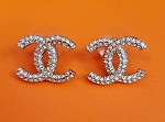 AUTHENTIC CRYSTAL EARRINGS CHANEL FULL SET PRE OWNED 