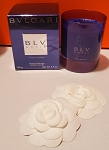 AUTHENTIC BVLGARI BLV NOTTE POUR HOMME SCENTED CANDLE  VINTAGE RARE 140 GR.