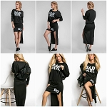 BLACK SEXY MODERN WOMEN SUIT SET