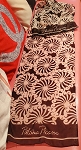 PALOMA PICASSO PRINT SCARF ABSTRACT ART SHEER SILK WRAP CHIFFON VINTAGE ***