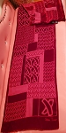 Paloma Picasso Velour and Silk Vintage Scarf 