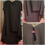 BLACK FASHION LITTLE SHIFFON WOMEN DRESS