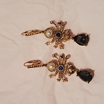 ALEXANDER MCQUEEN Spider Crystal Drop Earrings
