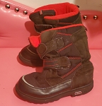 MESA BLACK RED SNOW WINTER BOYS BOOTS ***