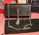 Black bag 31ysl leather 